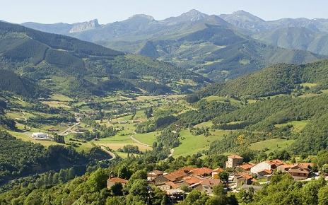 Armano village in the distance